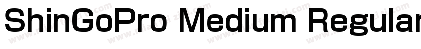 ShinGoPro Medium Regular字体转换